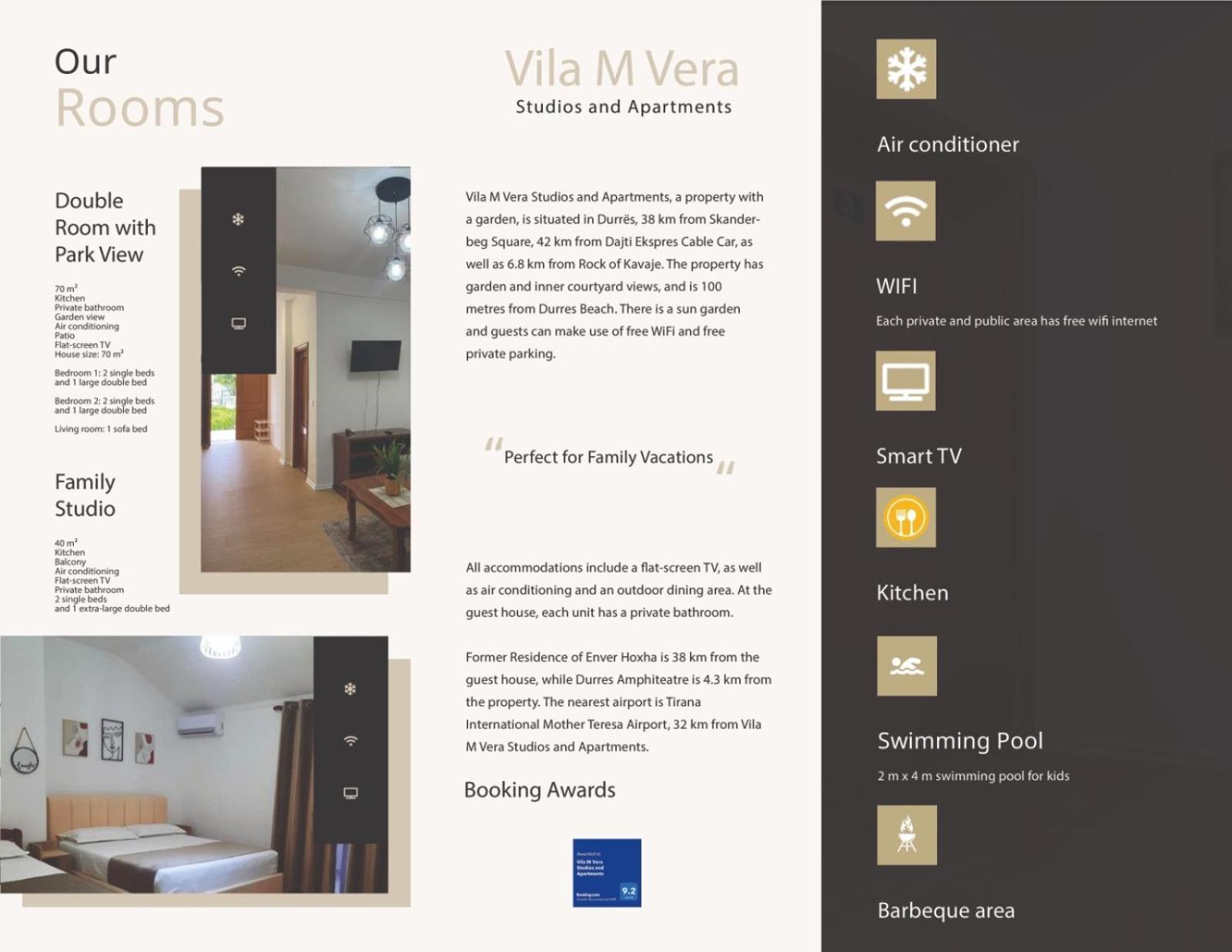 Vila M Vera Rooms With Kitchen And Apartments Δυρράχιο Εξωτερικό φωτογραφία